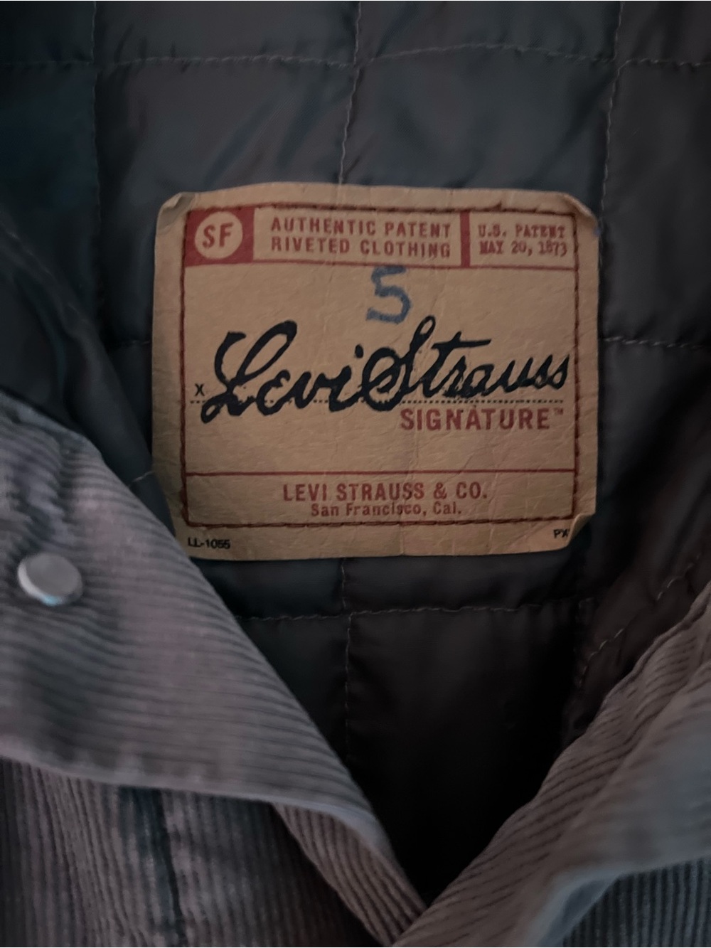 Levi Strauss Signature Quilted Lined Corduroy Trucker Jacket XL - Picture 11 of 12
